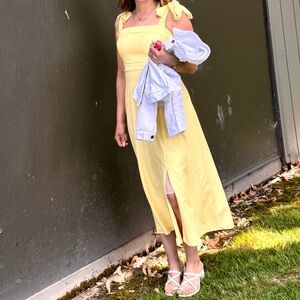 Trixxi Yellow Sleeveless dress